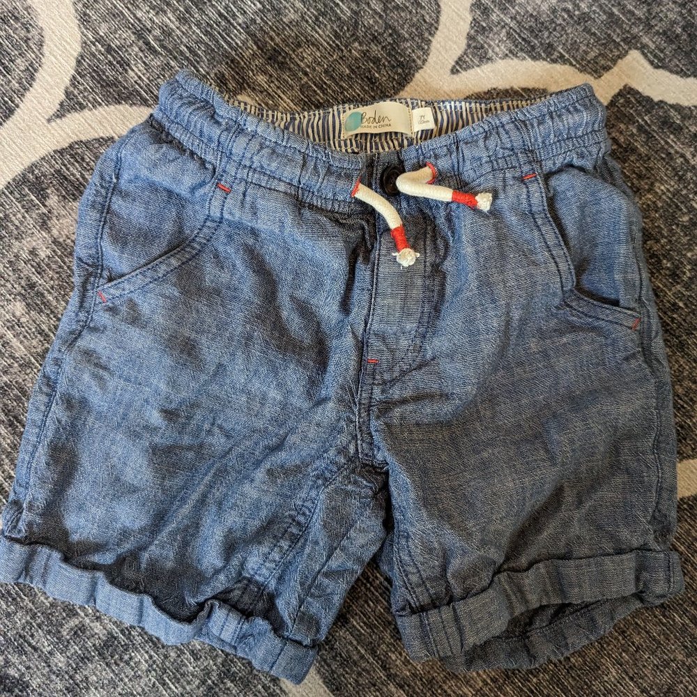 Mini Boden Denim Chambray Shorts